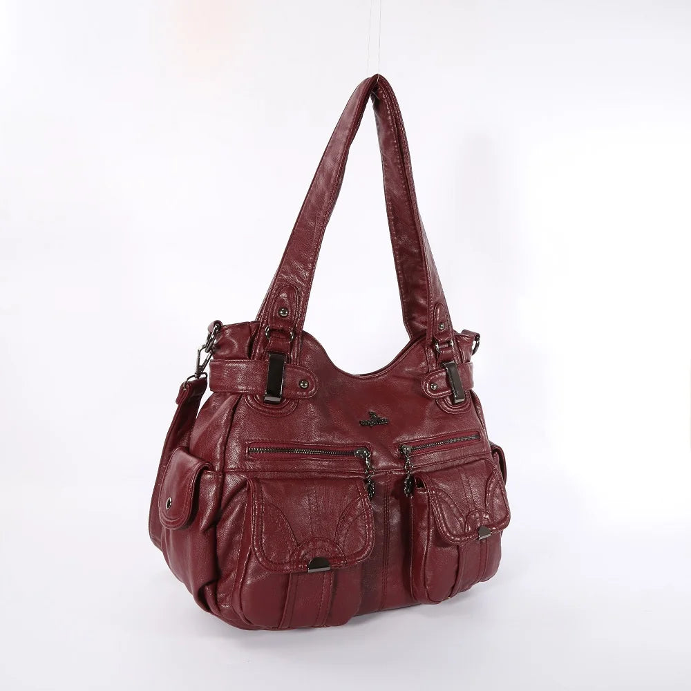 Damen-Handtasche Multifunktionale PU-Tasche Großes Fassungsvermögen Alltagsbegleiter