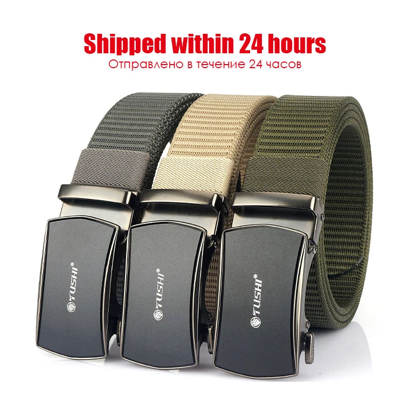 VATLY Casual Tactical Gürtel 3,4 cm 1200D Nylon Automatik-Schnalle Outdoor