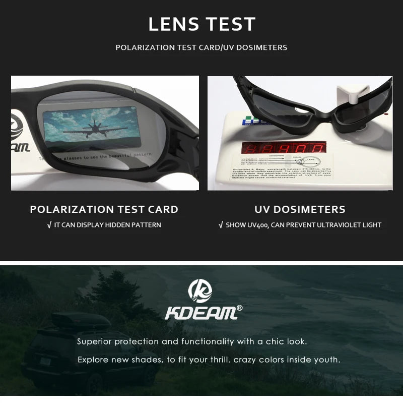 Sonnenbrille Sport Schild polarisiert gebogener Rahmen widerstandsfähig Unisex