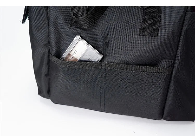 Damen Kosmetiktasche Großes Fassungsvermögen Aus Robuster Oxford-Gewebe Für Reisen Und Alltag Schwarz