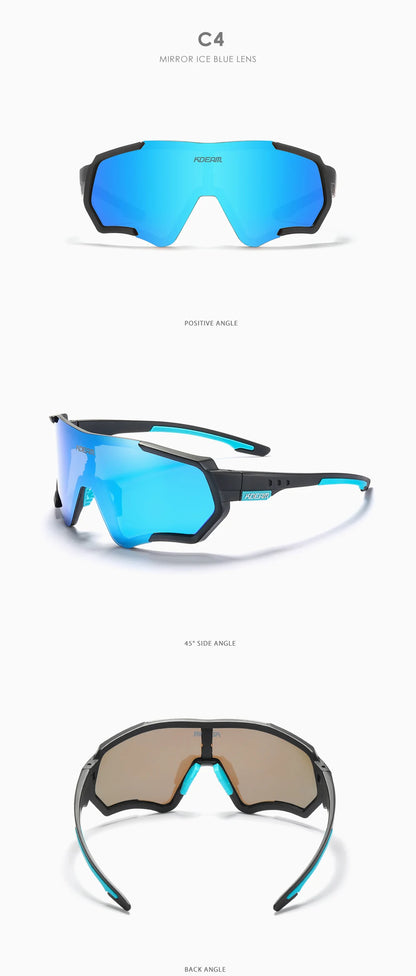 Sonnenbrille Sport TR90 polarisiert Flash-Beschichtung Outdoor Herren