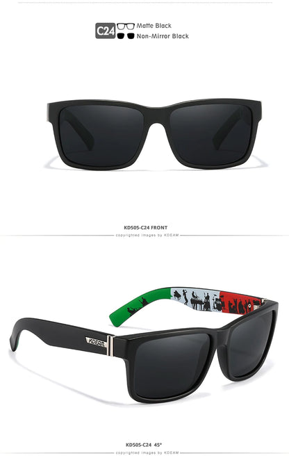 Sonnenbrille Sport polarisiert photochrom Fahren auffällige Farben Hartbox