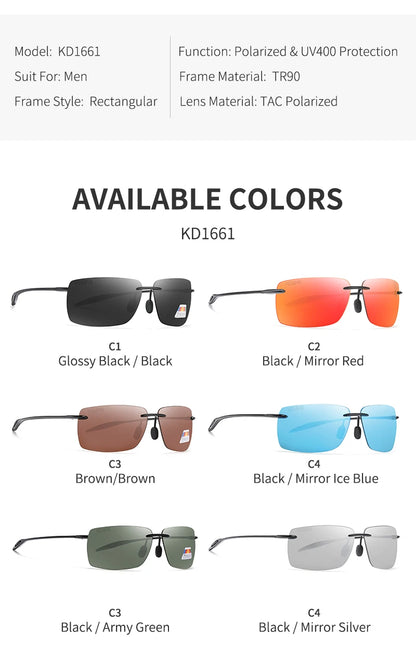 Sonnenbrille Sport TR90 leicht Laufen Fahren Karabiner-Etui Herren