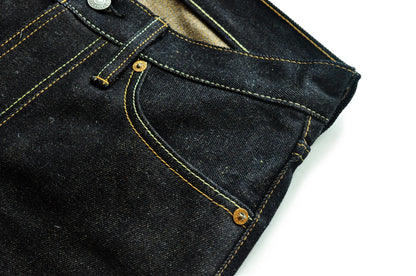 Herren Jeans aus Baumwolle und Leinen im Taper Fit mit 16,5 Unzen