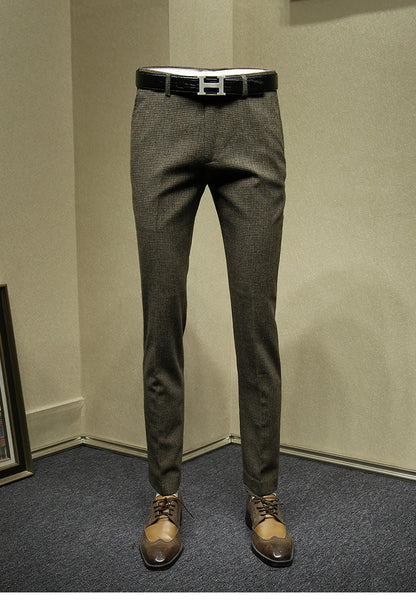 Doppelreihiger Herrenanzug aus 30% Wolle in Tiefblau, Schwarz oder Grau – Slim Fit für Hochzeit oder Business