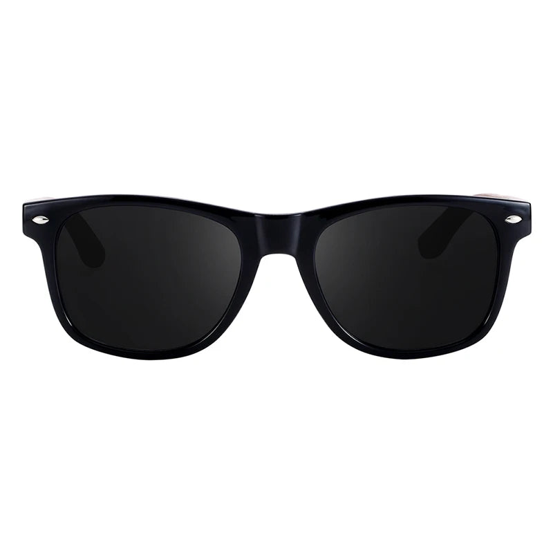 Sonnenbrille Walnuss schwarz polarisiert UV400 Holz Original-Etui Herren