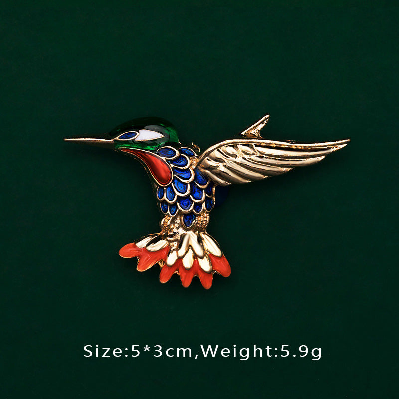 Brosche Vogel Libelle Emaille Kreativ Tasche Schulranzen Accessoire Damen