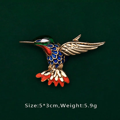 Brosche Vogel Libelle Emaille Kreativ Tasche Schulranzen Accessoire Damen