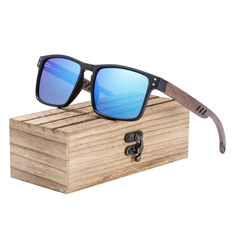Sonnenbrille Holz Walnuss Marken-Design polarisiert UV400 Herren Damen