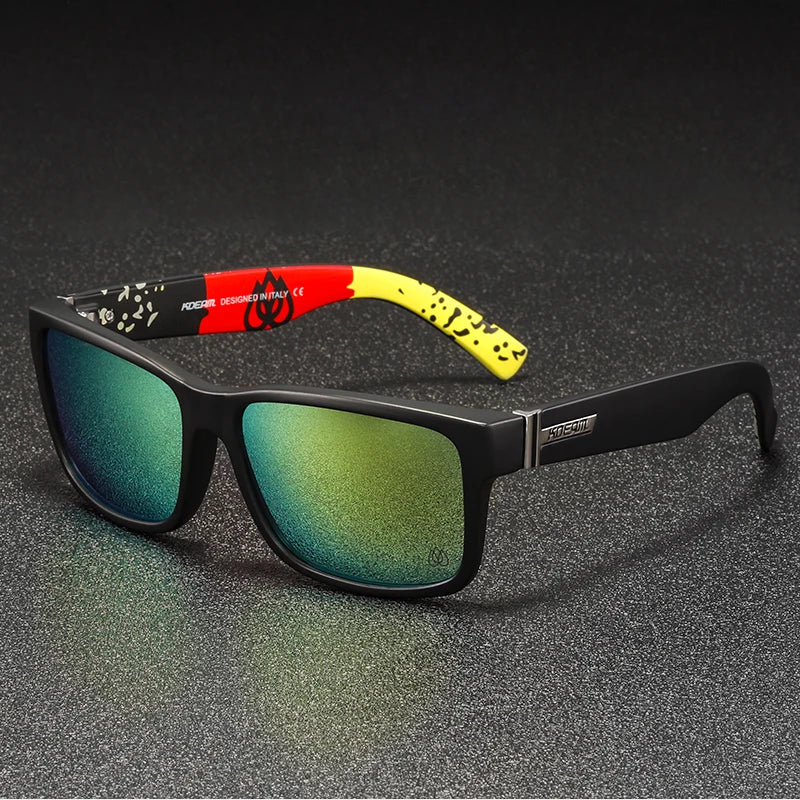 Sonnenbrille Sport polarisiert photochrom Fahren auffällige Farben Hartbox