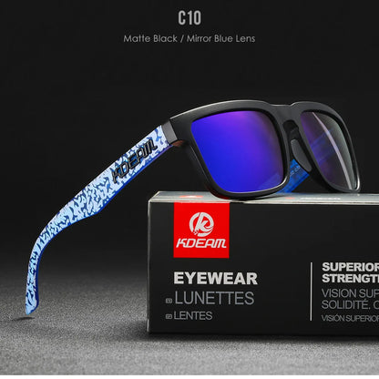 Sonnenbrille quadratisch polarisiert Angeln Lifestyle Spiegel Hartbox Unisex