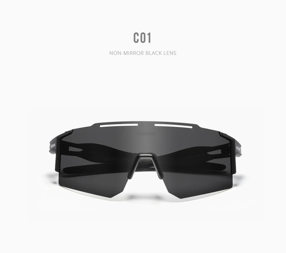 Sonnenbrille Sport TR90 polarisiert 1,2mm Glas Gummisteg winddicht Herren