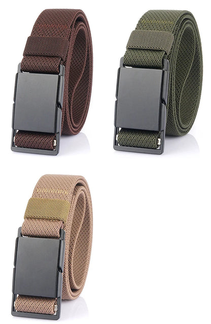 Unisex-Gürtel Mit Magnet-Schnalle 3,4 cm Breite Elastisch Für Outdoor Alltagsaktivitäten Wandern Reisen