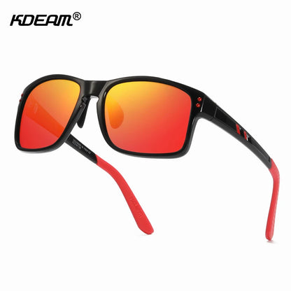 Sonnenbrille Sport TR90 polarisiert rechteckig XL Fahren Damen Herren