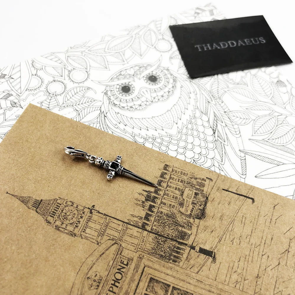 Damen-Charm-Anhänger Schwert Brave Rebels Europa aus Sterlingsilber