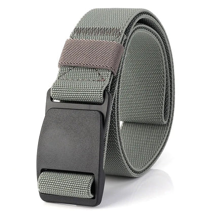 Unisex-Stretch-Gürtel Metallfrei mit Schnellverschluss Elastischer Nylon-Gürtel für Alltag