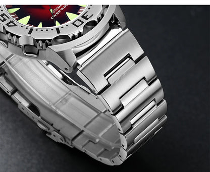 ADDIESDIVE AD2103 Men Monster Watch Luminous Sapphire Glass Blue Dial NH36 Diver 316L Stainless Steel Mechanical Watches