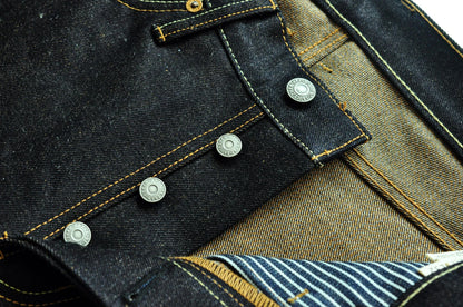 Herren Jeans aus Baumwolle und Leinen im Taper Fit mit 16,5 Unzen