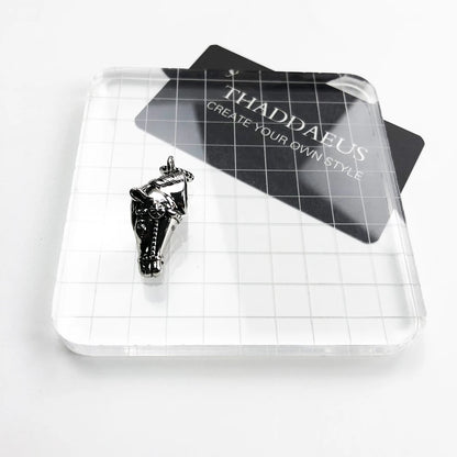 Damen-Charm-Anhänger Kriegspferd Hero Rebel Vintage aus Sterlingsilber