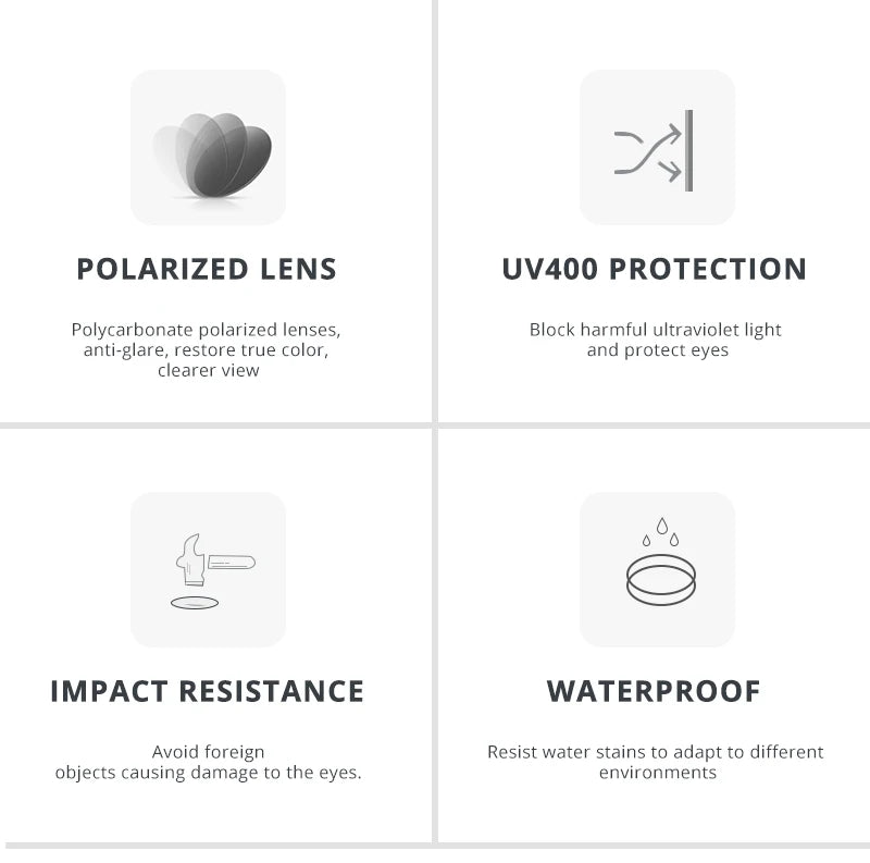 Sonnenbrille Kristallrahmen HD polarisiert Spiegel glasklar Unisex