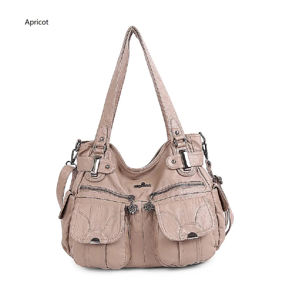 Damen-Handtasche Multifunktionale PU-Tasche Großes Fassungsvermögen Alltagsbegleiter