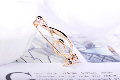 Brosche Musiknote Emaille Gold Symbol Kleidung Schal Abzeichen Damen