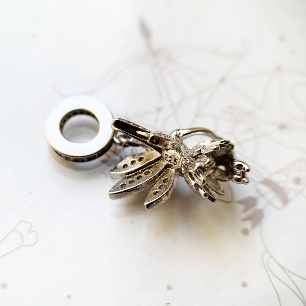 Damen-Charm-Anhänger Elfen-Fee magisch süß aus Sterlingsilber