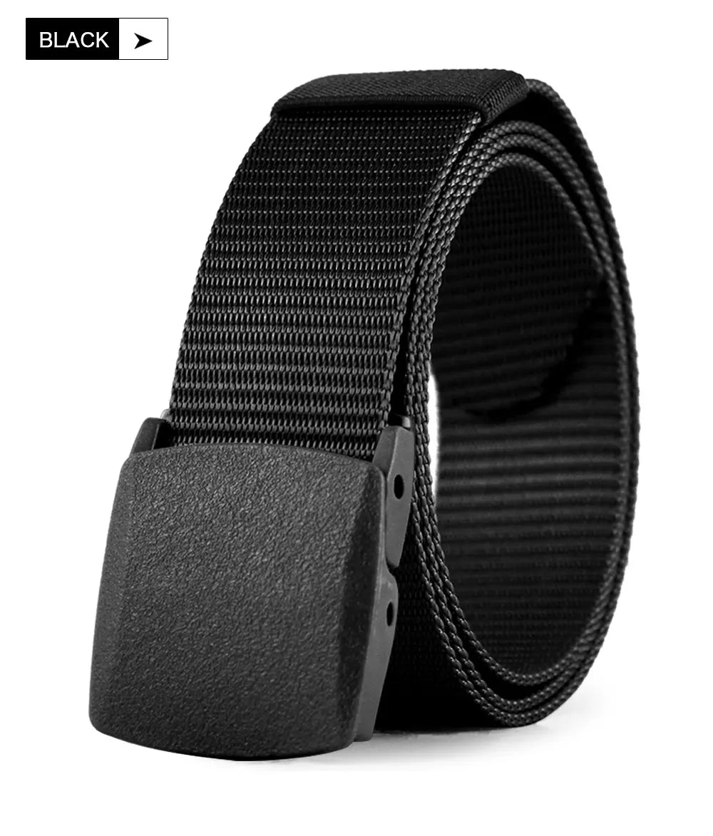 Herren Tactical Nylon-Gürtel 3,8 cm Canvas Military Outdoor 125 cm