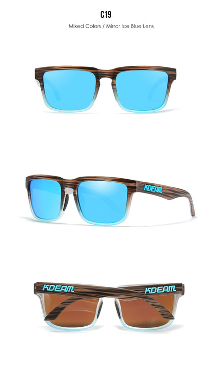 Sonnenbrille quadratisch polarisiert Angeln Lifestyle Spiegel Hartbox Unisex