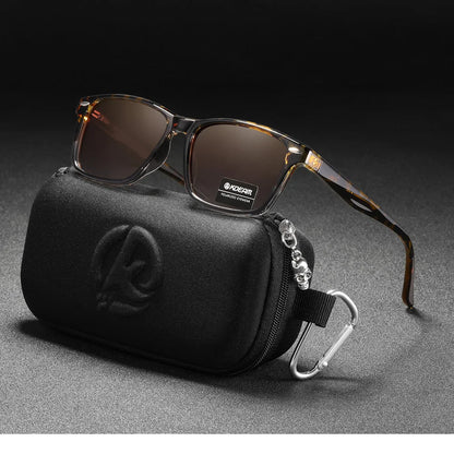 Sonnenbrille quadratisch polarisiert TR90 Federgelenk Unisex