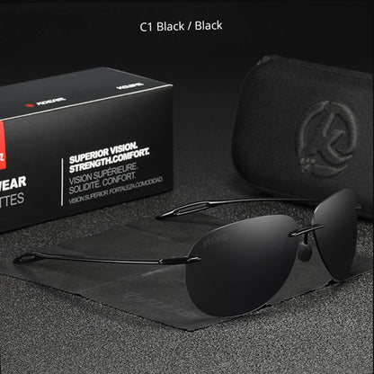 Sonnenbrille Pilot TR90 polarisiert UV400 ultraleicht Luxus Herren