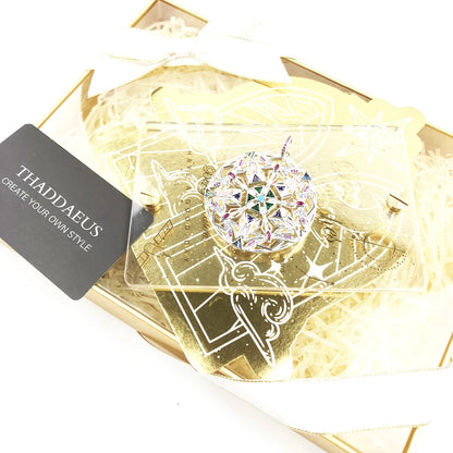 Damen-Charm-Anhänger Kaleidoskop Libelle Magie Frühling aus Sterlingsilber
