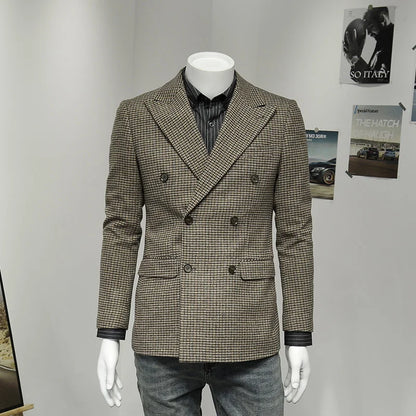 Leinen Herren Anzugset mit Blazer und Hose – ideal für Hochzeit, Sommer und Business in Weiß und Beige