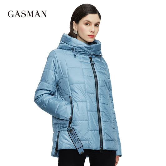 Leichte Damen-Daunenjacke für Frühling und Herbst – langer Parka mit modischem Design in großen Größen