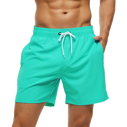 Kurze Herren-Badehose mit atmungsaktivem, verstellbarem Bund – ideal für den Strand