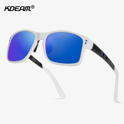 Sonnenbrille Sport TR90 polarisiert rechteckig XL Fahren Damen Herren