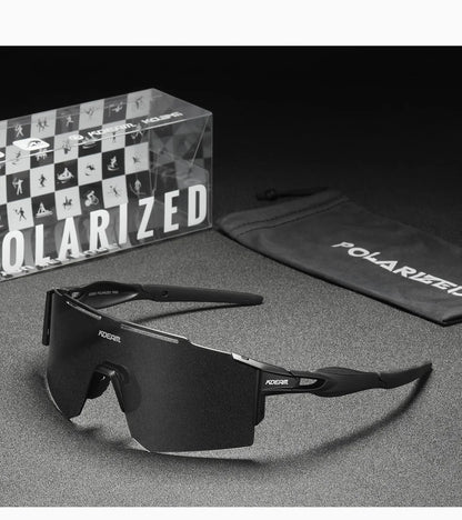 Sonnenbrille Sport TR90 polarisiert 1,2mm Glas Gummisteg winddicht Herren