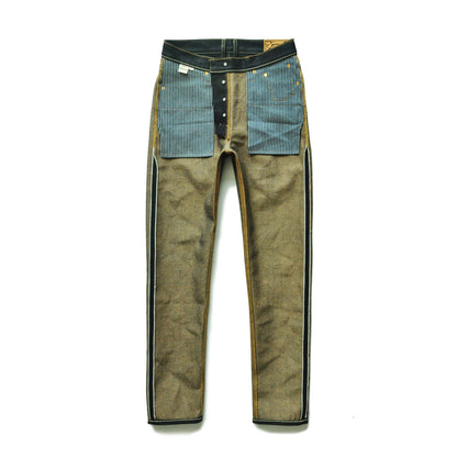 Herren Jeans aus Baumwolle und Leinen im Taper Fit mit 16,5 Unzen