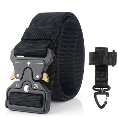 Herren-Taktischer Gürtel aus Nylon Verstellbar Mit Korrosionsbeständiger Schnalle 4,3 cm Breite