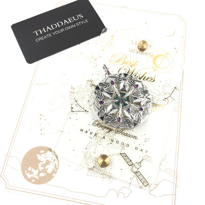 Damen-Charm-Anhänger Kaleidoskop Libelle Magie Frühling aus Sterlingsilber