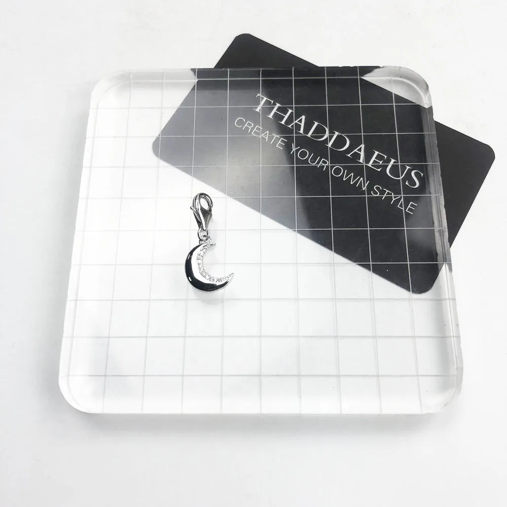 Damen-Charm-Anhänger Mond Statement Schutz aus Sterlingsilber