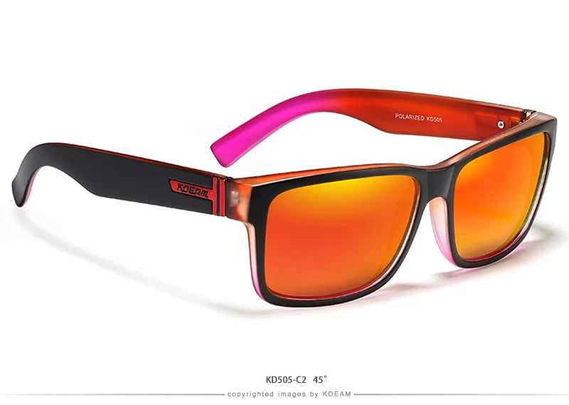 Sonnenbrille Sport polarisiert photochrom Fahren auffällige Farben Hartbox