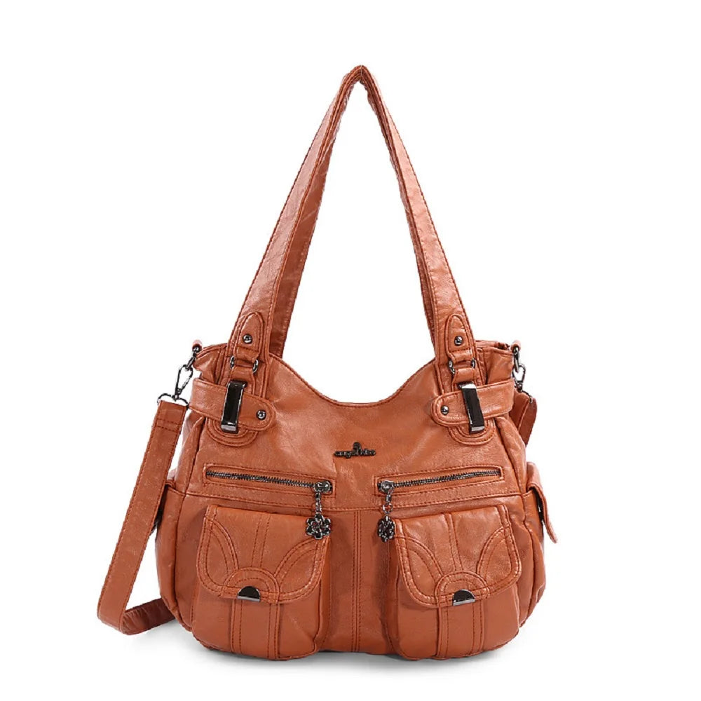 Damen-Handtasche Multifunktionale PU-Tasche Großes Fassungsvermögen Alltagsbegleiter