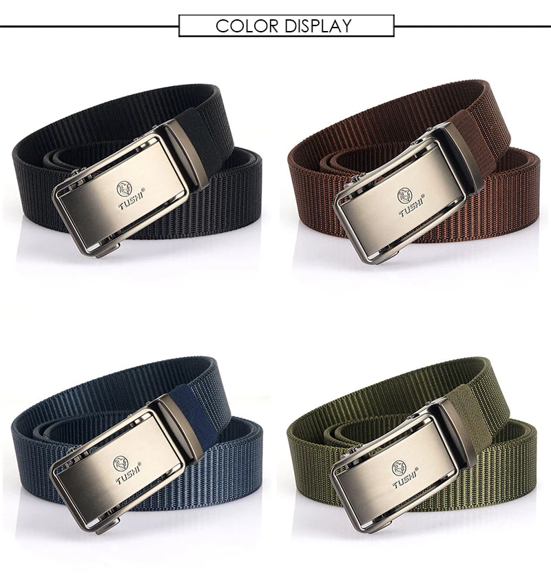 VATLY Tactical Nylon-Gürtel 3,4 cm 1200D mit Automatik-Schnalle Outdoor