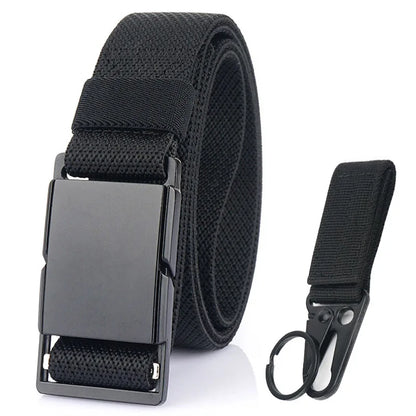 Unisex-Gürtel Mit Magnet-Schnalle 3,4 cm Breite Elastisch Für Outdoor Alltagsaktivitäten Wandern Reisen