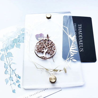 Damen-Charm-Anhänger Baum Roségold romantisch aus Sterlingsilber