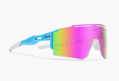 Sonnenbrille Sport TR90 polarisiert 1,2mm Glas Gummisteg winddicht Herren
