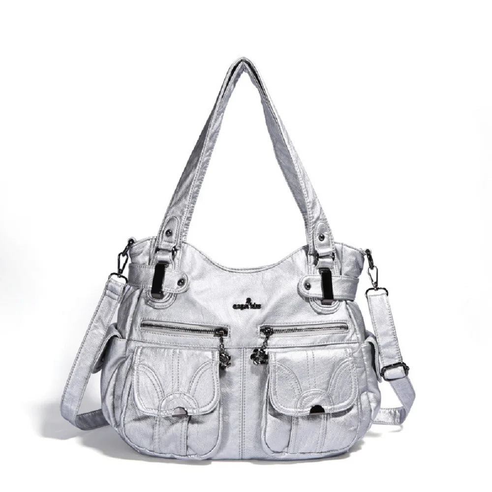 Damen-Handtasche Multifunktionale PU-Tasche Großes Fassungsvermögen Alltagsbegleiter