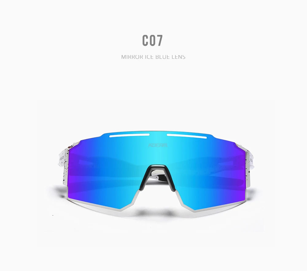 Sonnenbrille Sport TR90 polarisiert 1,2mm Glas Gummisteg winddicht Herren