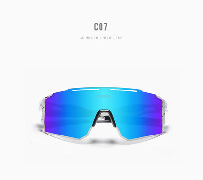 Sonnenbrille Sport TR90 polarisiert 1,2mm Glas Gummisteg winddicht Herren